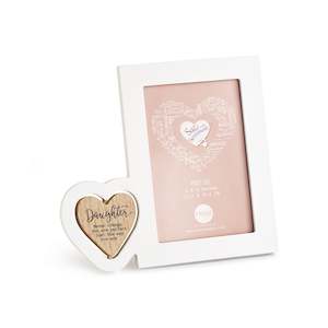 Daughter Heart Photo Frame (portrait)