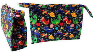 Chutneys or relishes: TOILET BAG KIDS - SPACE DINO - CLUTCH