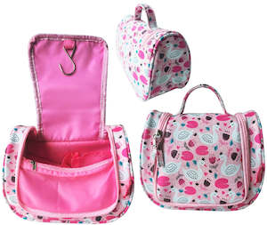 Toilet Bag Kids - Pink Swan - Hang Up Caddy