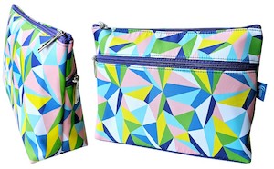 Chutneys or relishes: TOILET BAG WOMENS - ABSTRACT - CLUTCH