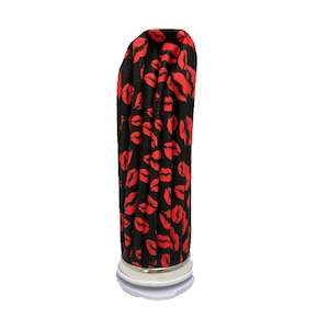 ICE BAG REUSABLE - BLACK / PINK LIPS