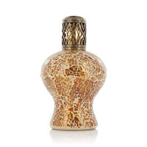 FRAGRANCE LAMP LARGE ANTIQUE GOLD