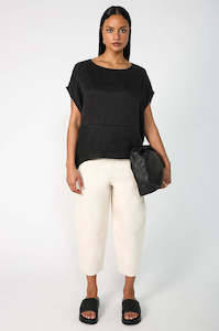 Womenswear: globe tee / black