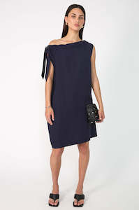 avid short dress / dark navy