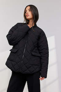 stride jacket / black