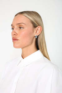 beam earring / silver