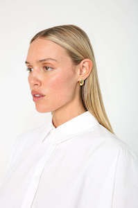 beam earring / gold