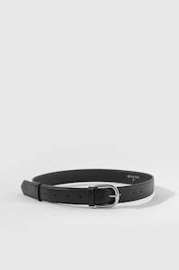 mannish belt / black|silver