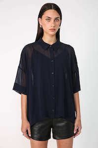 accord shirt / blue noir