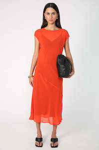 Womenswear: glide dress / meteor orange