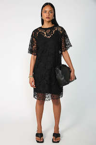 Womenswear: ravel tee dress / black lace