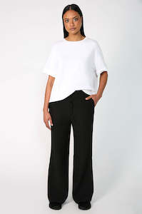 frame pant / black plisse