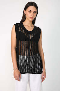 Womenswear: locked vest / black