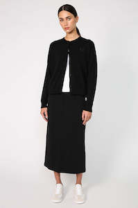 Womenswear: logo cardi / black