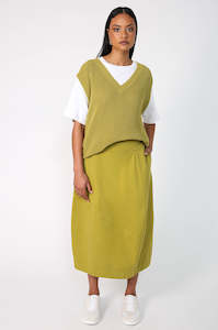 universal skirt / pistachio green