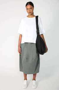 spin skirt / mineral green