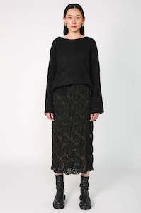 burn skirt / black