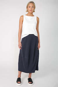 spin skirt / indigo blue