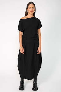 ember skirt / black crepe