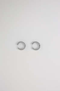 pillar earring / silver