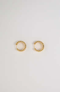 pillar earring / gold