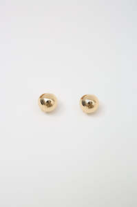 sphere earrings / gold