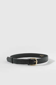 mannish belt / black|gold