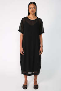 Womenswear: headspin dress / black