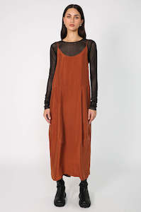 ember dress / bronze ochre