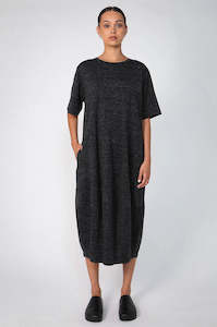 spin dress / charcoal fleck