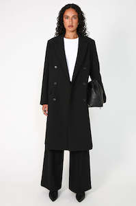 Womenswear: bypass longline blazer / black