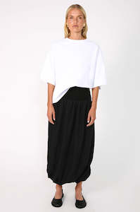 twisted skirt / black