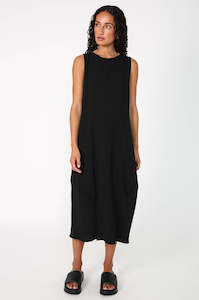 embered dress / black