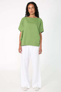 Womenswear: orbis top / leaf green