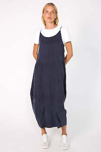 ember dress / navy cupro