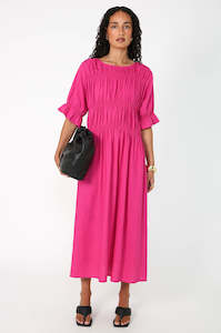 scorch dress / fuchsia pink