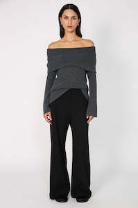 Womenswear: coil sweater / charcoal