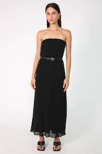 Womenswear: column dress / black