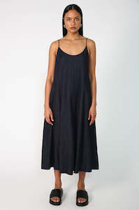 stratum dress / indigo blue