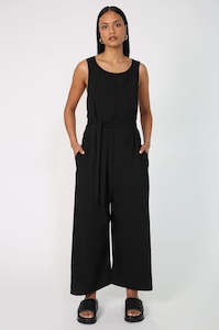 bridged jumpsuit / black