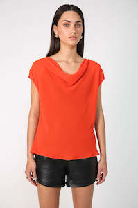 Womenswear: kin tee / meteor orange