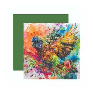 Card Colourful Kea