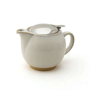 Teapot 450ml Earth Natural White