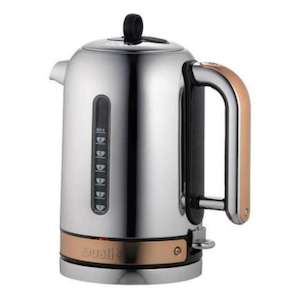 Cordless Classic Kettle Polished Body Copper Trim