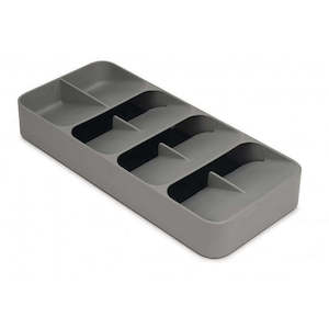 Large Compact Cutlery Organiser Grey