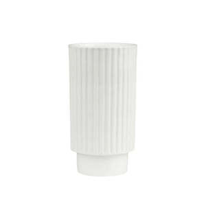 Ribbed Porcelain Vase Small