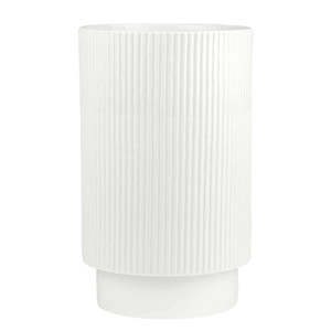 Kitchenware: Ribbed Porcelain Vase Large