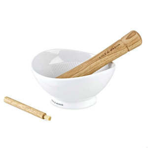 Kitchenware: Ceramic Suribachi Mortar & Pestle