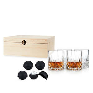 Kitchenware: Liquor Glass and Ice Sphere 8 Piece Box Set