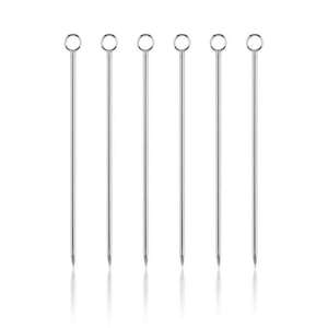 Stainless Steel Cocktail Picks 6 Pack